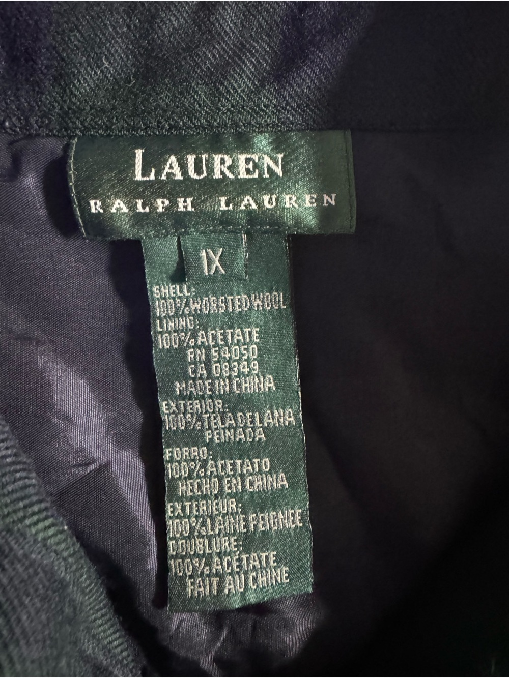 Ralph Lauren men’s xl Dark Green Plaid Shirt Jacket - Picture 3 of 4